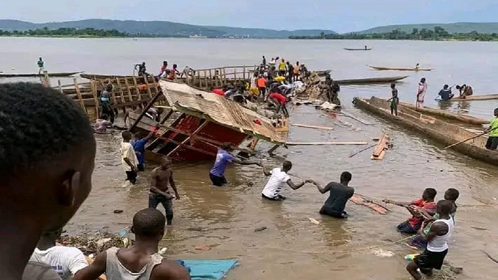 مصرع 58 شخصا على الأقل بحادث غرق في إفريقيا الوسطى (فيديو)