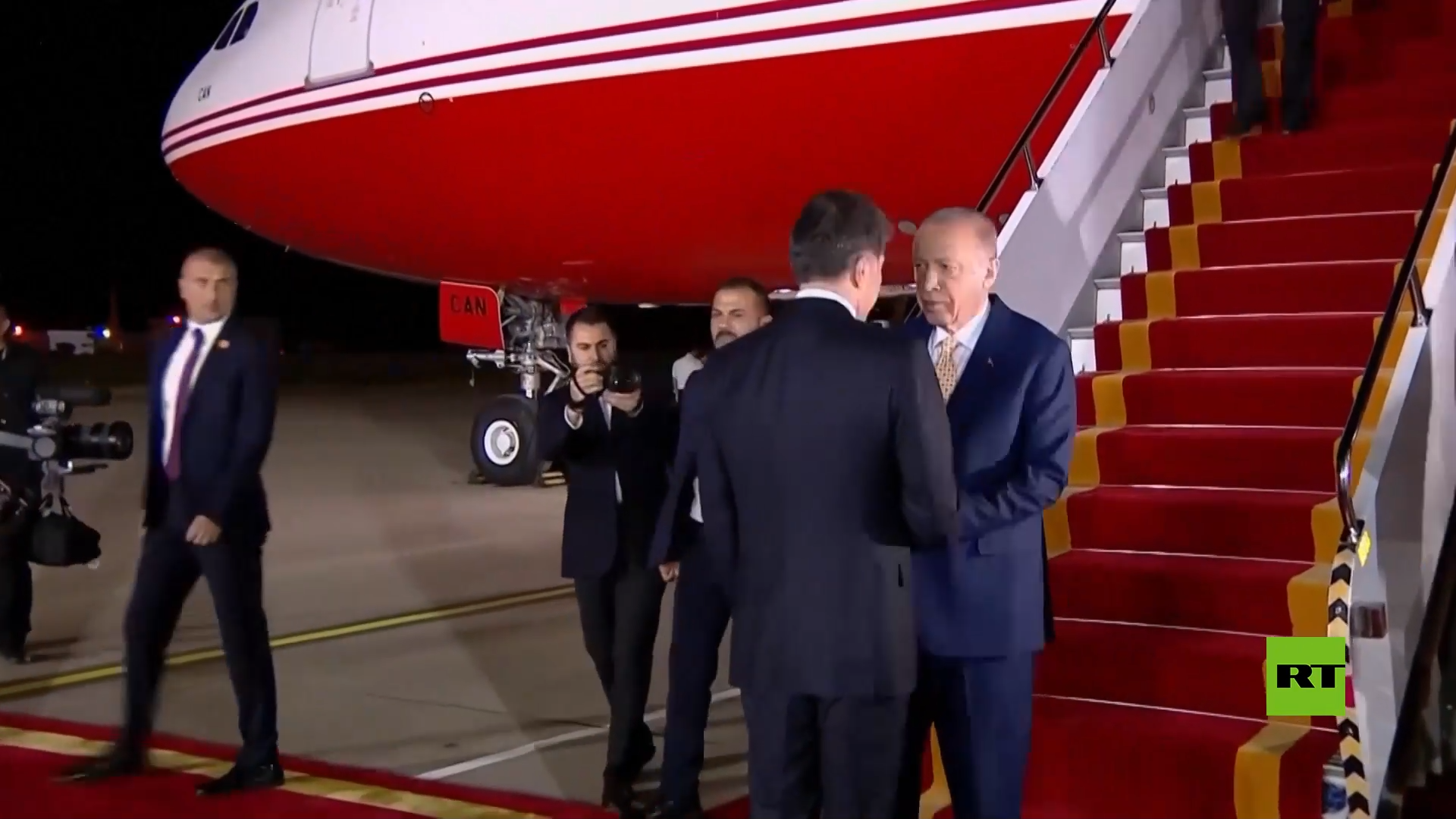 الرئيس التركي يصل إلى أربيل