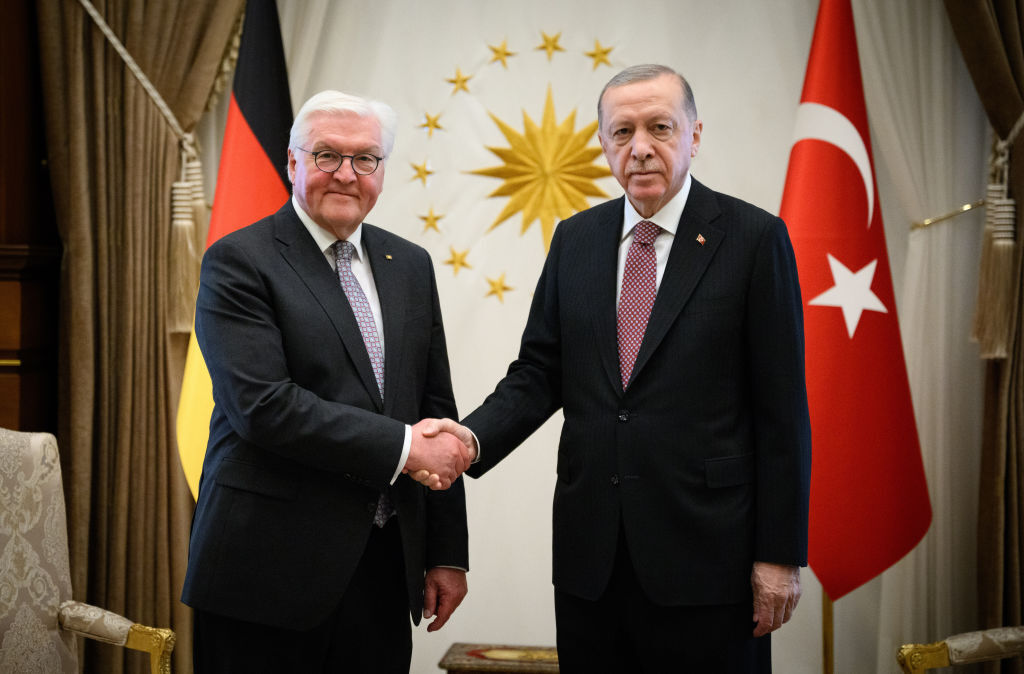 الرئيس التركي رجب طيب أردوغان والرئيس الألماني فرانك فالتر شتاينماير