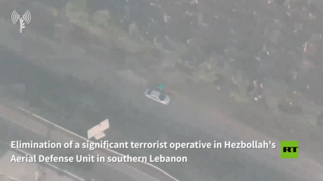 الجيش الإسرائيلي ينشر لقطات لغارة جوية تقتل مسؤولا كبيرا في حزب الله