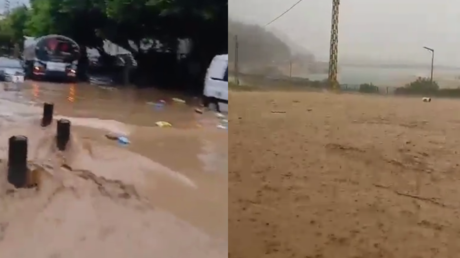 السيول تجتاح مناطق عديدة في لبنان (فيديوهات + صور)