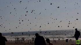 امتنعوا عن الرجوع!..  الطائرات الإسرائيلية تحذر سكان وسط غزة (صورة)