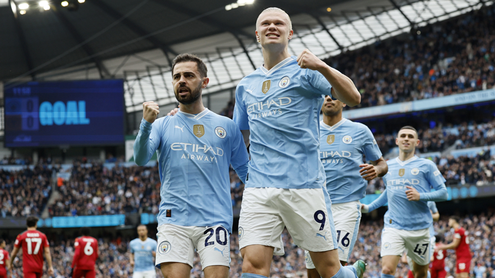 هالاند يسجل "سوبر هاتريك" ويقود مانشستر سيتي لاكتساح ولفرهامبتون