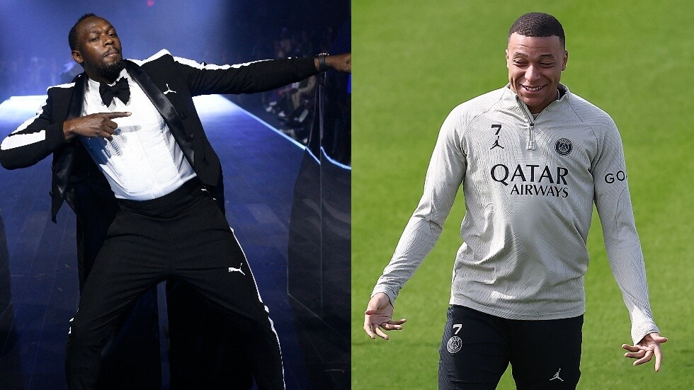 مبابي يقبل تحدي بولت في سباق بالجري