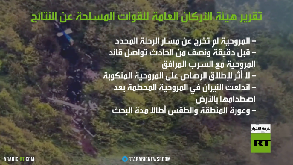 جيش إيران.. لا أثر للرصاص بمروحية الرئيس