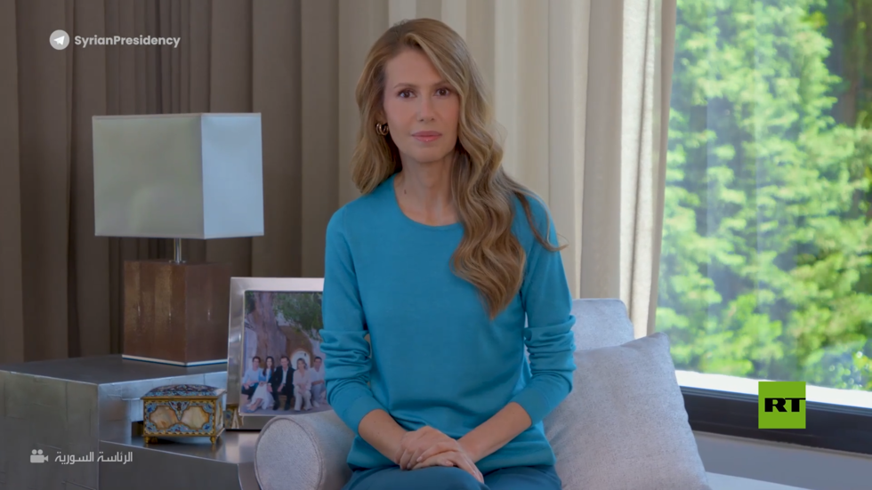 فيديو.. أول ظهور لأسماء الأسد بعد إعلان مرضها بسرطان الدم.. ماذا قالت؟