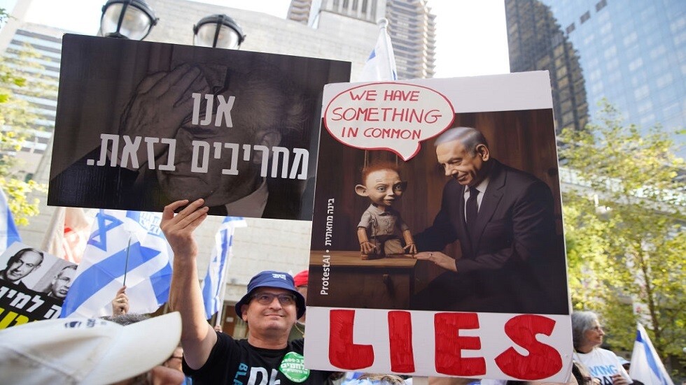 نتنياهو مهاجما منتقديه: تقومون بالعمل نيابة عن السنوار