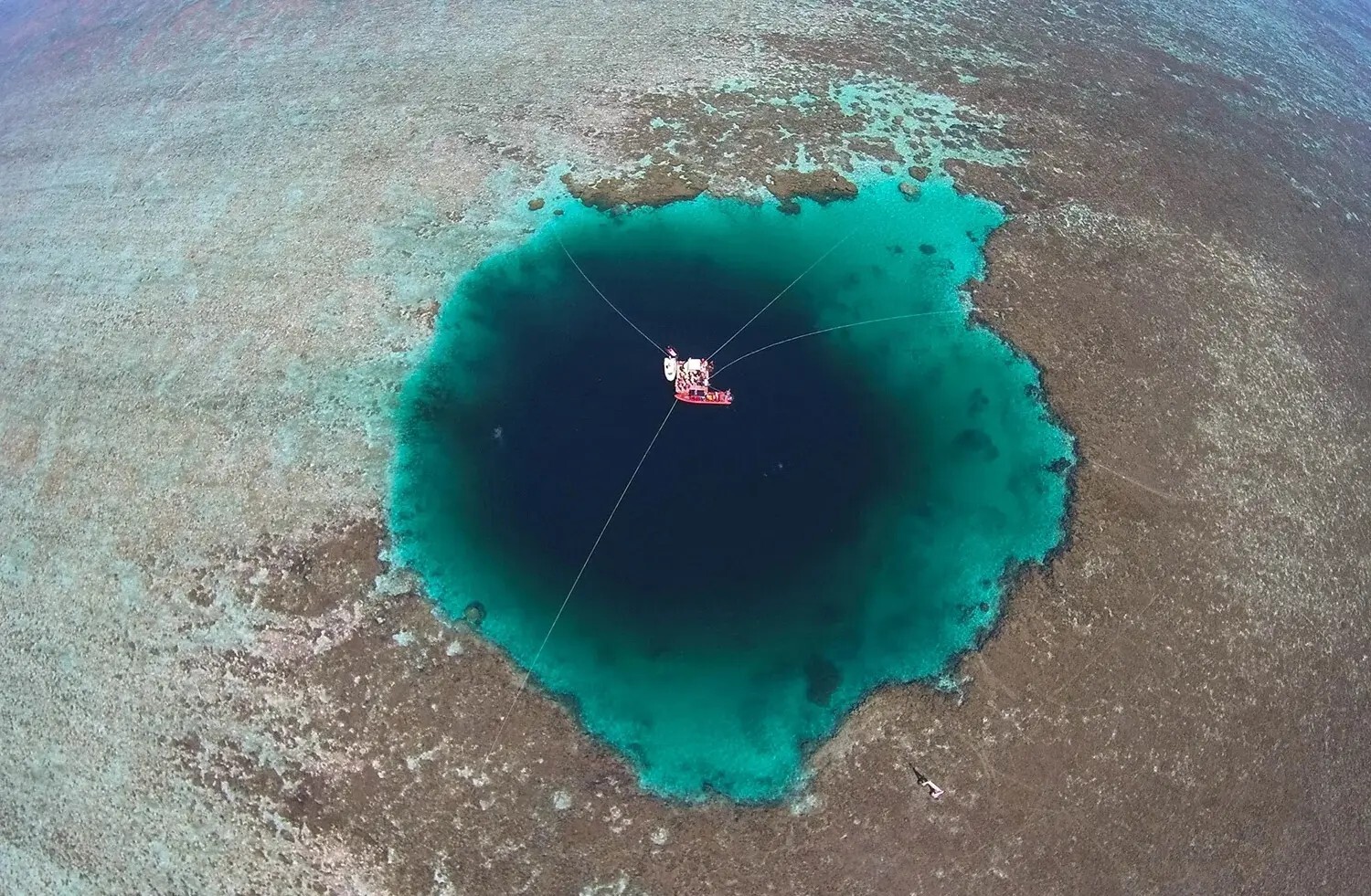 يحتوي على كهوف وأنفاق مرعبة.. اكتشاف أعمق ثقب أزرق تحت الماء في العالم (فيديو+ صور)