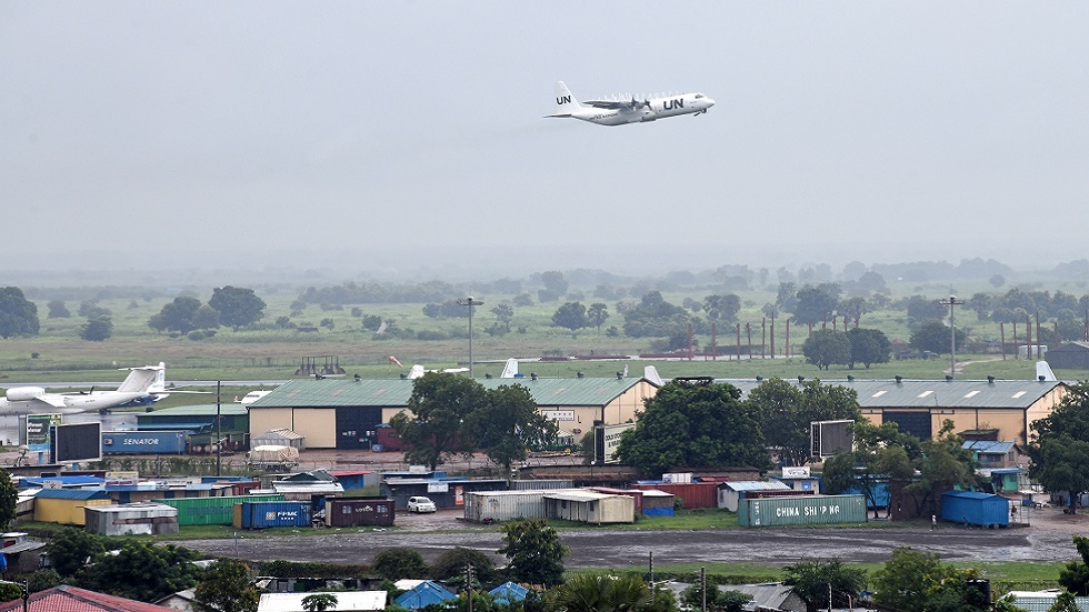 طائرة تابعة للأمم المتحدة تحلق فوق جوبا عاصمة جنوب السودان (صورة أرشيفية)