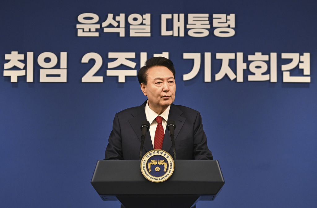 مؤتمر صحفي لرئيس كوريا الجنوبية يون سيوك يول، سيئول، 9 مايو 2024