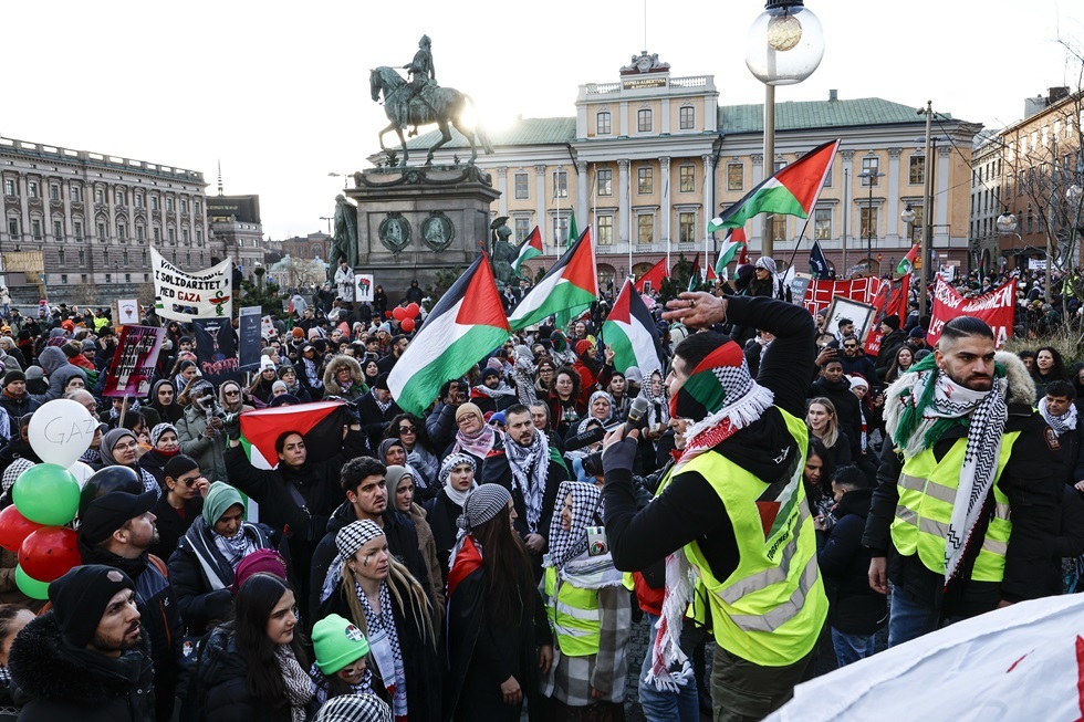 مظاهرات مناصرة لفلسطين في السويد