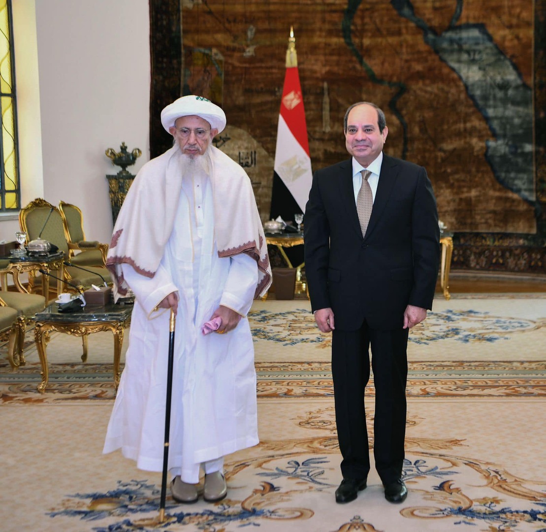 استقبل الرئيس المصري عبد الفتاح السيسي السلطان مفضل سيف الدين سلطان طائفة البهرة بالهند