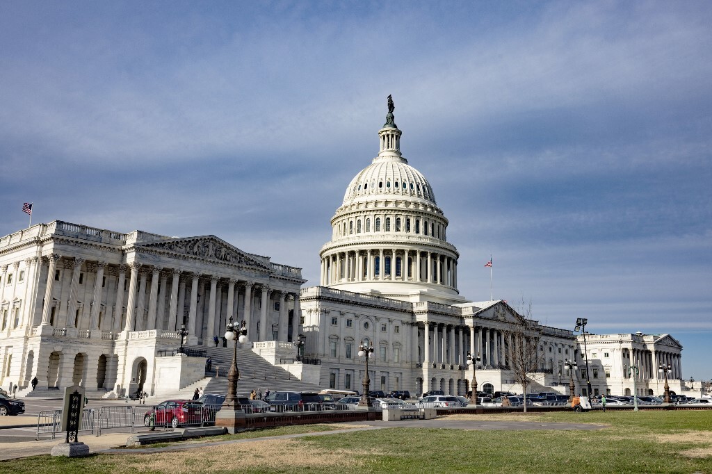 مبنى الكونغرس الأمريكي في واشنطن