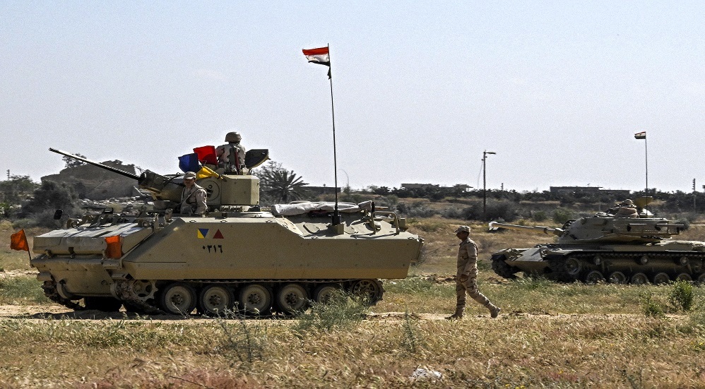 قوات مصرية في محيط معبر رفح