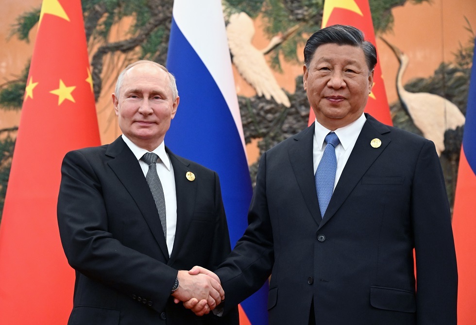 الرئيسان الصيني شي جين بينغ والروسي فلاديمير بوتين، بكين، 18 أكتوبر 2023