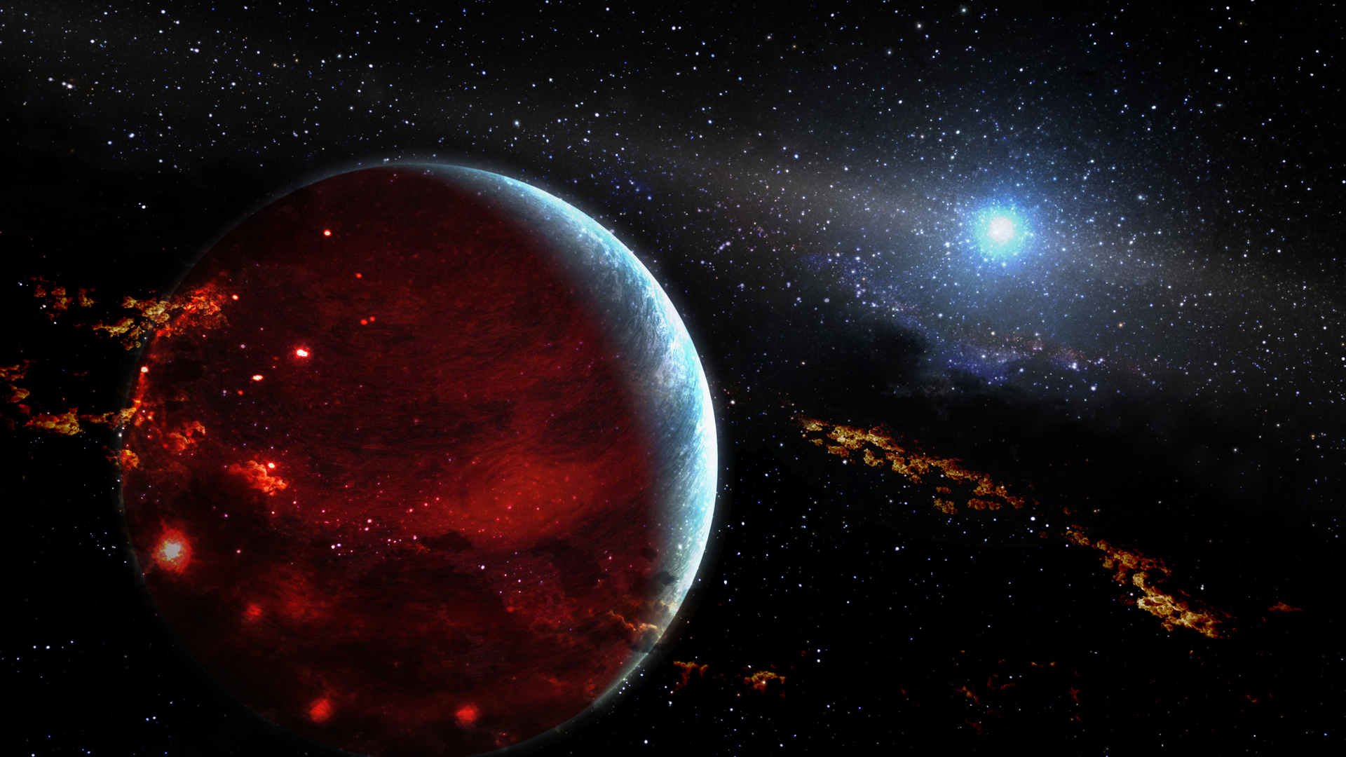 اكتشاف كوكب "ناري" غريب يرجح أنه يذوب من الداخل