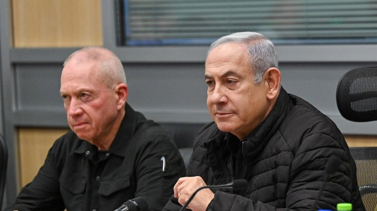 رئيس الوزراء الإسرائيلي بنيامين نتنياهو ووزير دفاعه يوآف غالانت