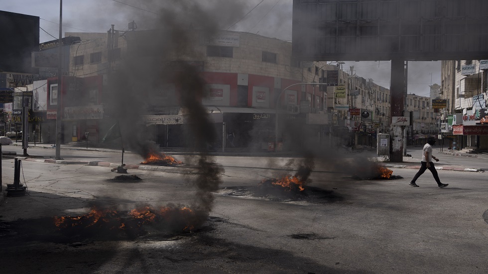 اشتباكات مع القوات الإسرائيلية في مدينة جنين بالضفة الغربية، الأربعاء، 22 مايو، 2024