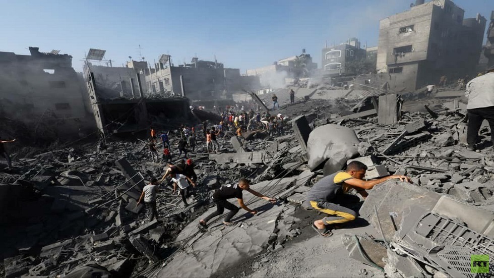من مشاهد الدمار في قطاع غزة - صورة تعبيرية