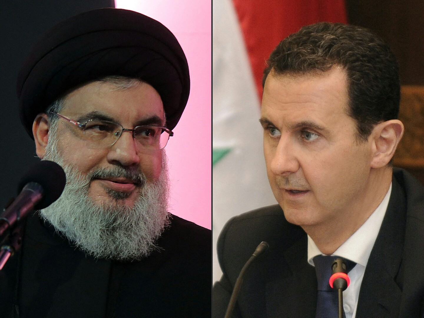 الرئيس السوري يعزي أمين عام حزب الله بوفاة والدته