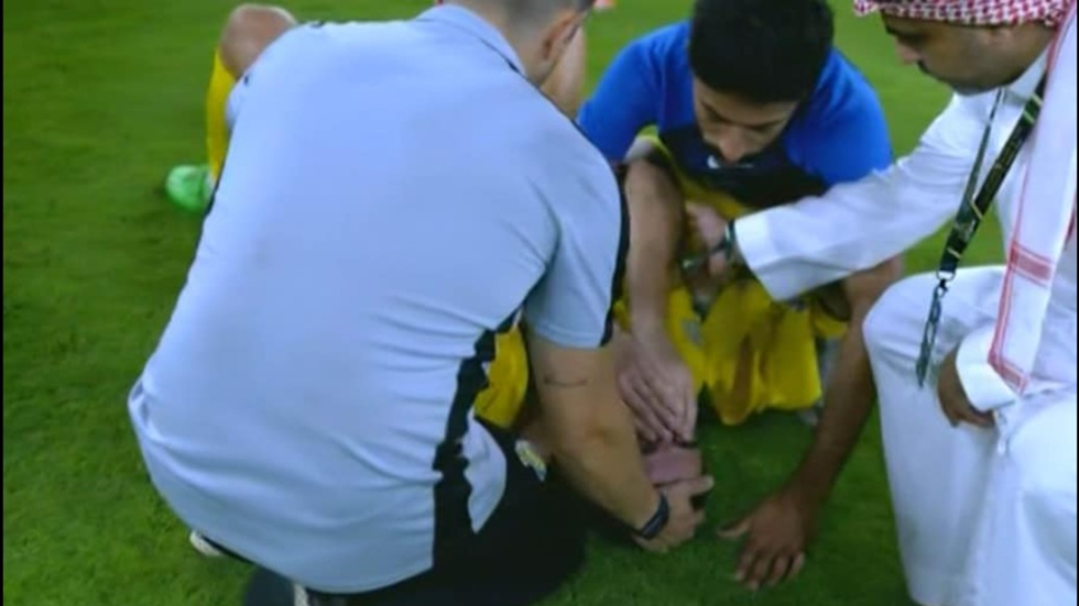انهيار وبكاء رونالدو بعد خسارته لقب كأس ملك السعودية مع النصر (فيديو)