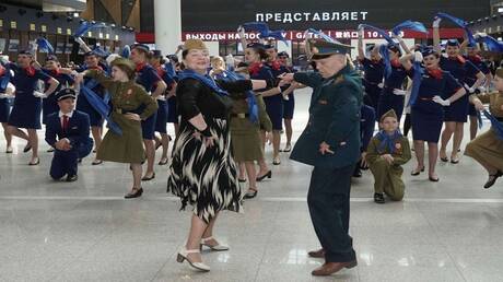 روسيا.. فعالية "وشاح النصر الأزرق" الوطنية في مطار شيريميتيفو (فيديو)