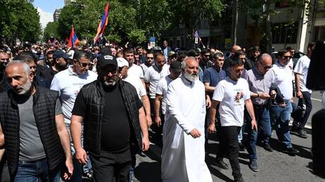 الشرطة الأرمنية تعتقل محتجين ضد ترسيم الحدود مع أذربيجان (فيديو)