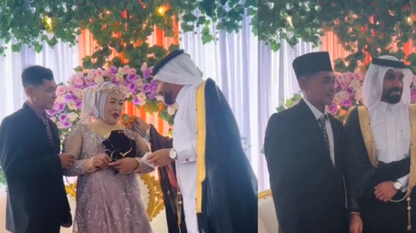 شاب سعودي يزف مدبرة منزل والديه إلى زوجها في إندونيسيا ويثير تفاعلا كبيرا (فيديوهات)