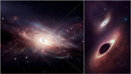 اكتشاف أقدم حالة لاندماج الثقوب السوداء فائقة الكتلة