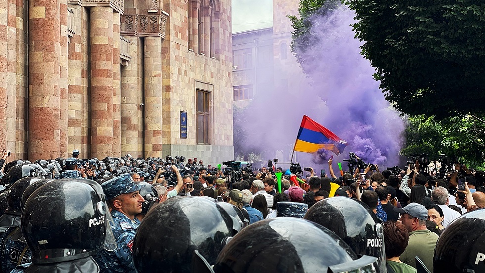 احتجاجات في يريفان (صورة أرشيفية)