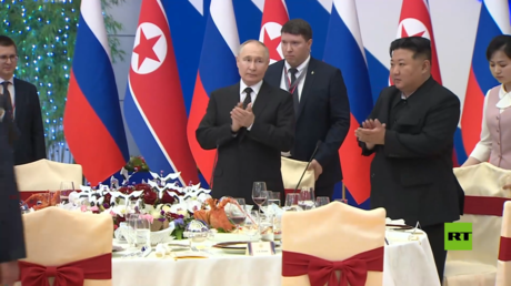 بوتين في حفل الاستقبال الرسمي يشكر الشعب والقيادة الكورية على الموقف المتوازن بشأن أوكرانيا