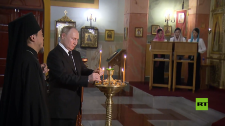 بوتين يزور الكنيسة الأرثوذكسية الوحيدة في كوريا الشمالية