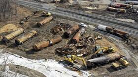 كارثة قطار "شرق فلسطين" تسبب تلوث 6 بالمئة من مساحة أمريكا الشمالية