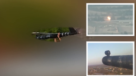 لحظة إطلاقها ولحظة انفجارها..القسام تعرض مشاهد إطلاق مسيّرة انتحارية صوب قوات إسرائيلية-فيديو
