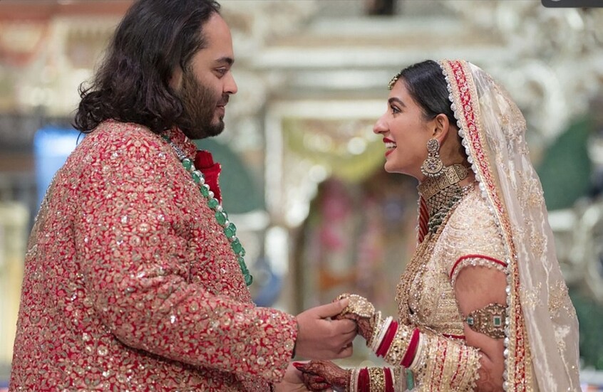 استمر أشهرا.. اختتام حفل زفاف نجل أغنى رجل في آسيا (فيديو)