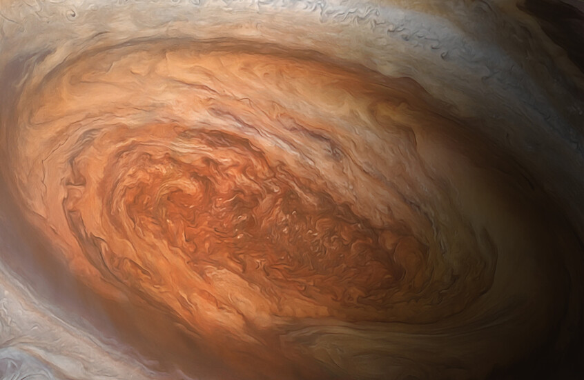 محاكاة تكشف عن احتمال جديد قد يفسر تقلص أضخم إعصار في النظام الشمسي