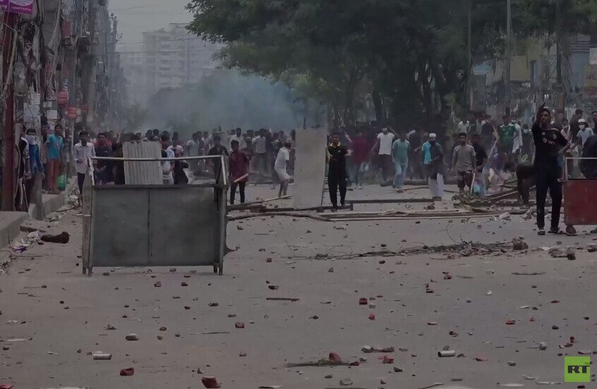 احتجاجات حامية الوطيس في العاصمة البنغلاديشية دكا