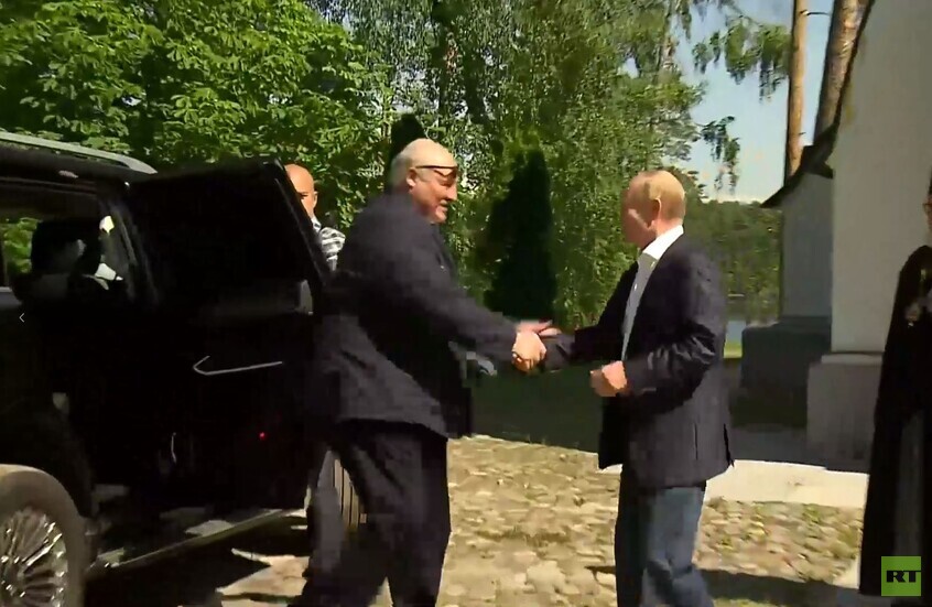 لقاء بوتين ولوكاشينكو في جزيرة فالام