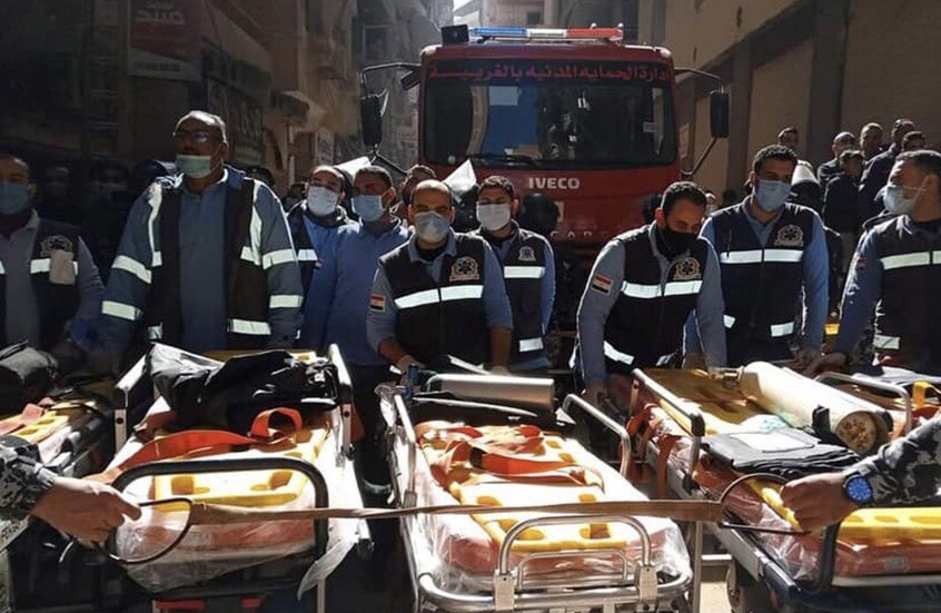 مصر.. تشييع ضحايا العقار المنهار في محافظة الغربية