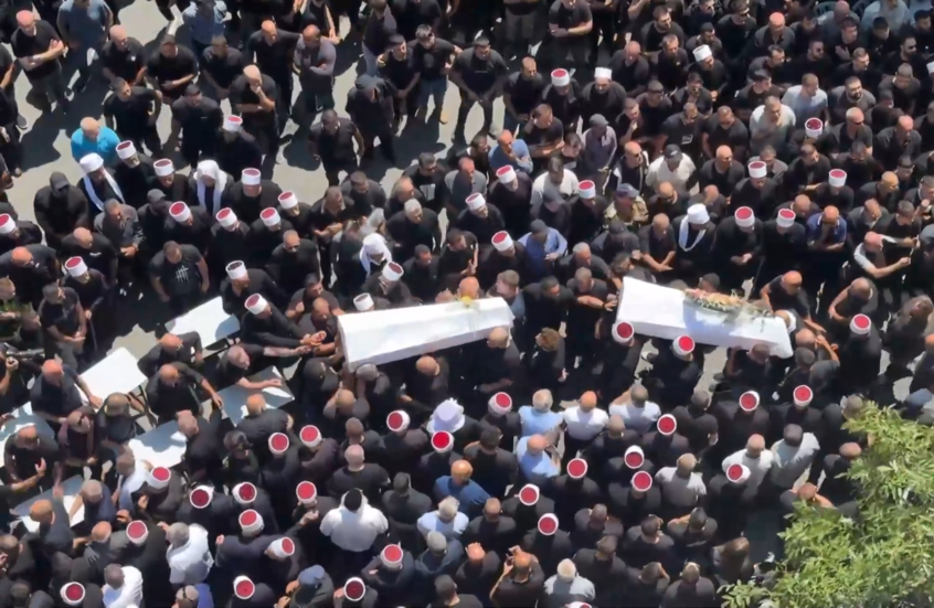 تشييع ضحايا حادثة الملعب في مجدل شمس