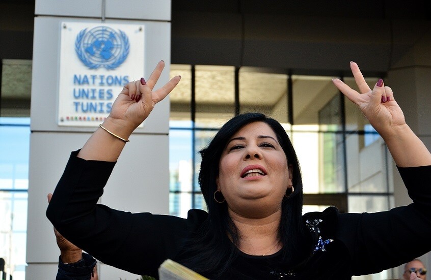 تونس.. عبير موسي تدخل في إضراب عن الطعام