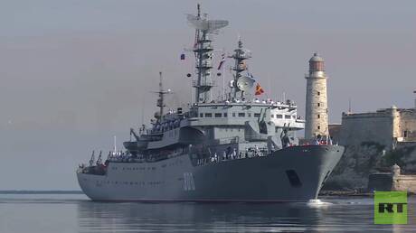 سفن أسطول بحر البلطيق التابع للبحرية الروسية تصل هافانا