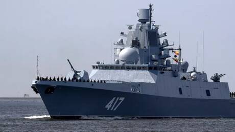 المفرزة البحرية الروسية بقيادة الفرقاطة 