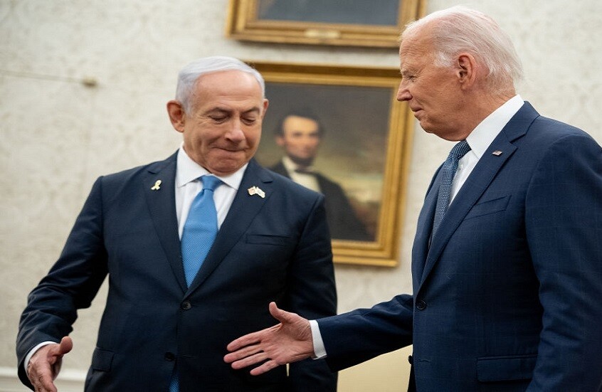 بايدن ونتنياهو يناقشان انتشارا دفاعيا عسكريا أمريكيا لدعم إسرائيل ضد التهديدات