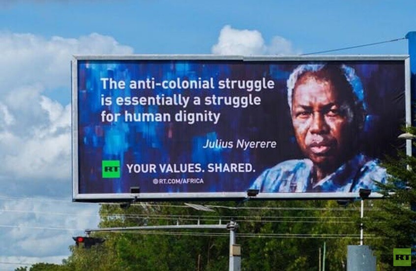 إعلانات RT في إفريقيا ضد الاستعمار ضربت وترا حساسا لدى