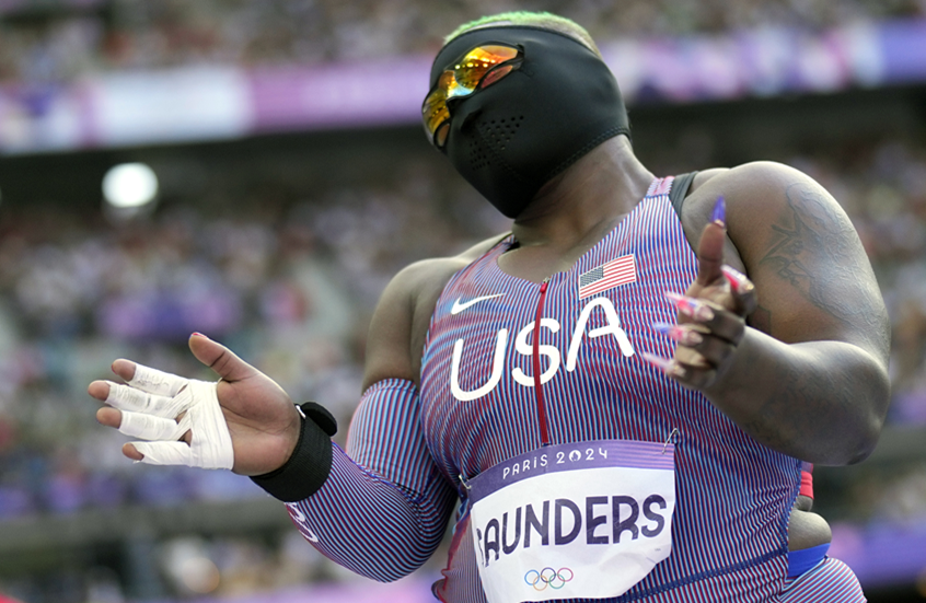 تطالب بالتحدث عنها بـ"هم" وترتدي قناعا سميكا.. من هي سوندرز التي لفتت الأنظار في أولمبياد باريس؟