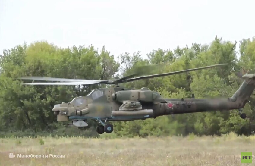 المروحيات الروسية تهاجم القوات الأوكرانية في منطقة كورسك