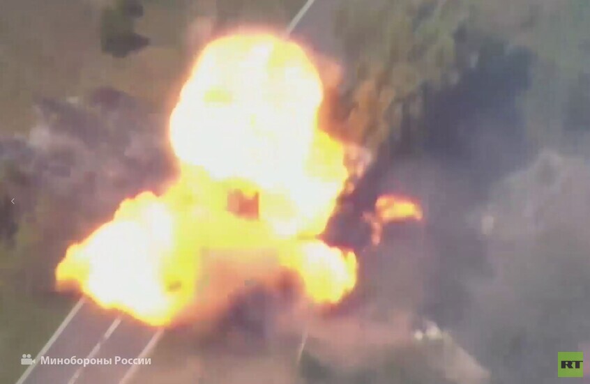 تدمير دبابة تابعة للقوات الأوكرانية في مقاطعة كورسك