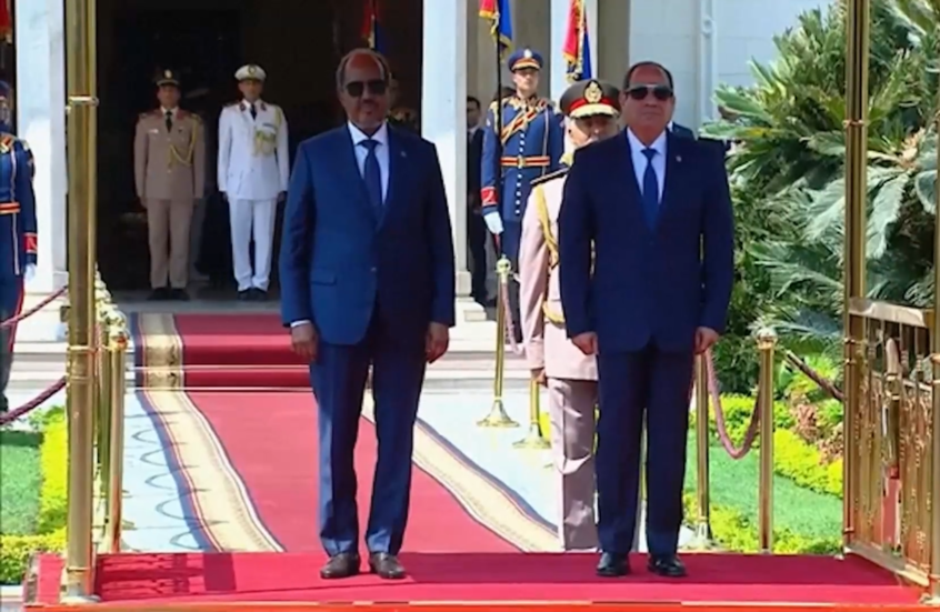عبد الفتاح السيسي يستقبل رئيس جمهورية الصومال