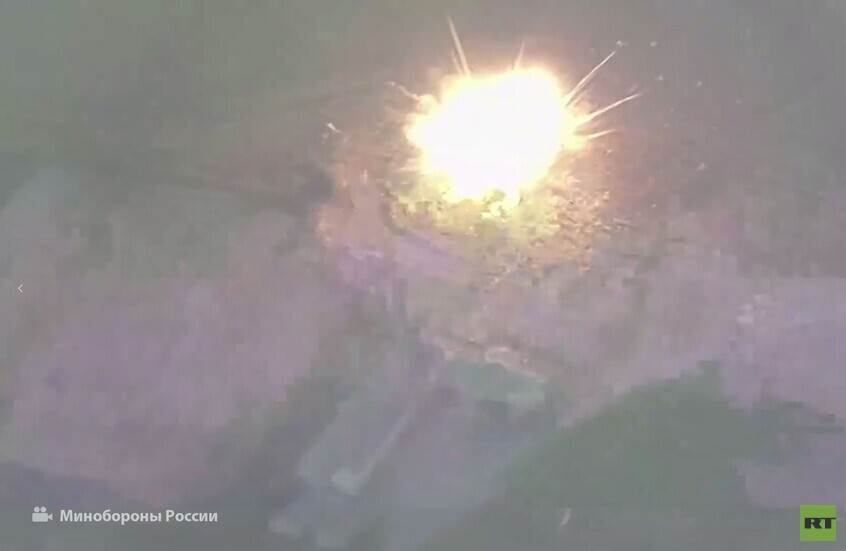 طائرة "سوخوي 34" تدمر  منظومة صواريخ أوكرانية